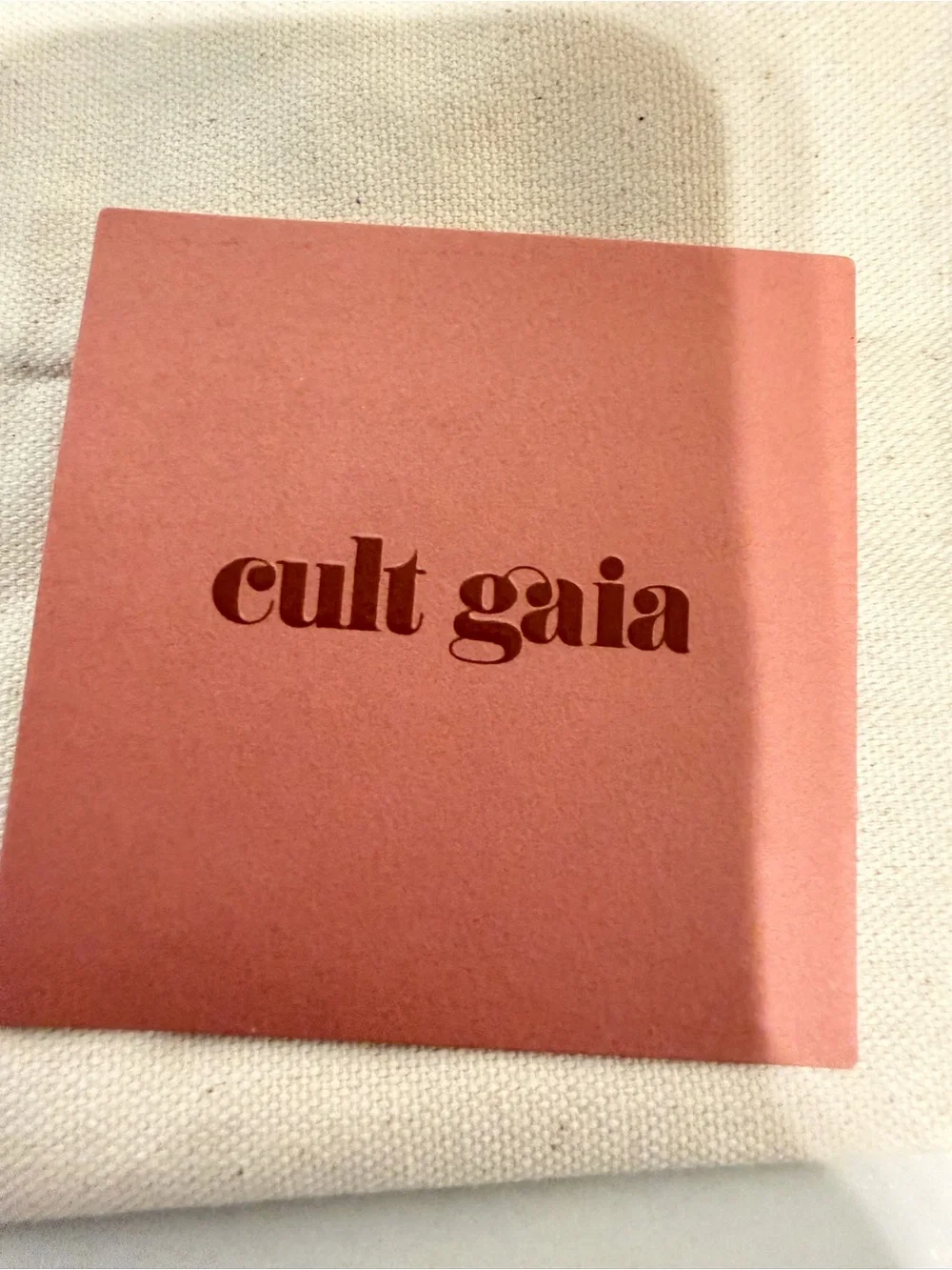 Cult Gaia Lillia Mini Clutch in Brass
